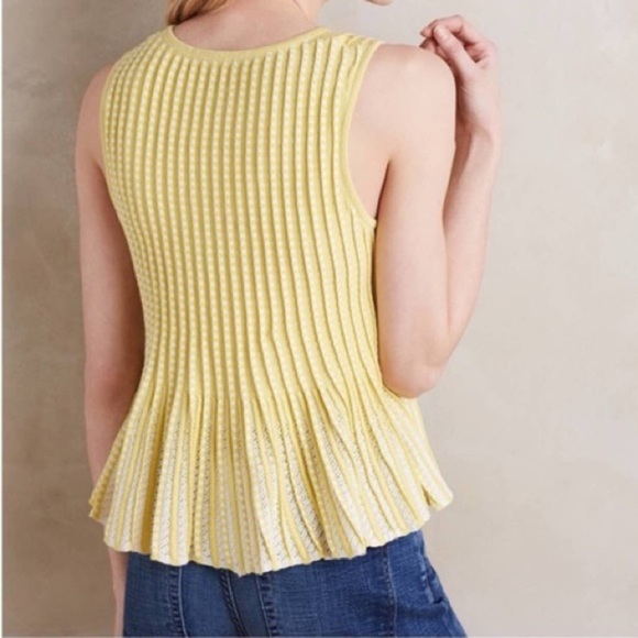 Moth by Anthropologie Peplum Tank Size Medium - Picture 2 of 7